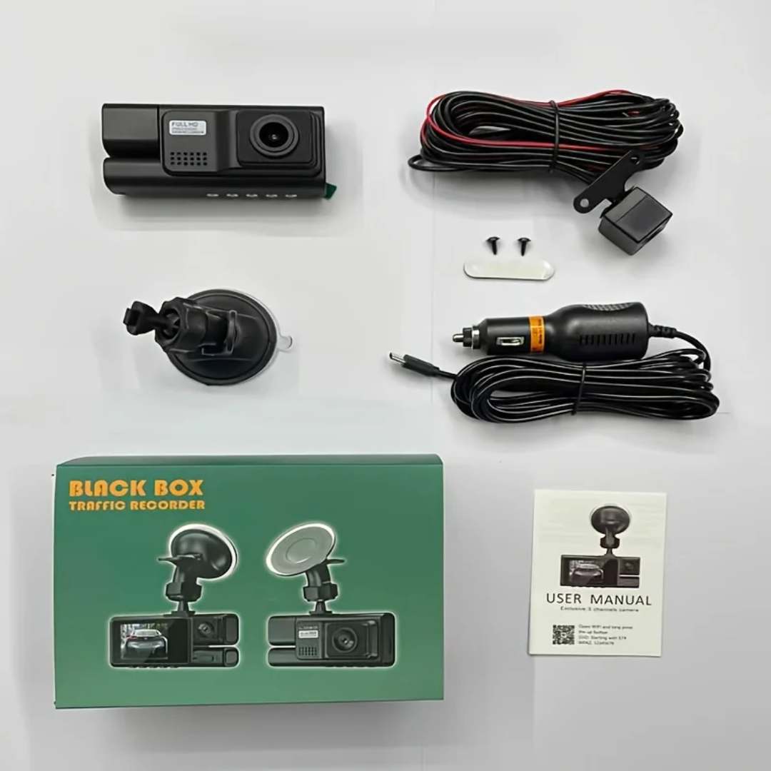 MotionVue Triple Dashcam 4K