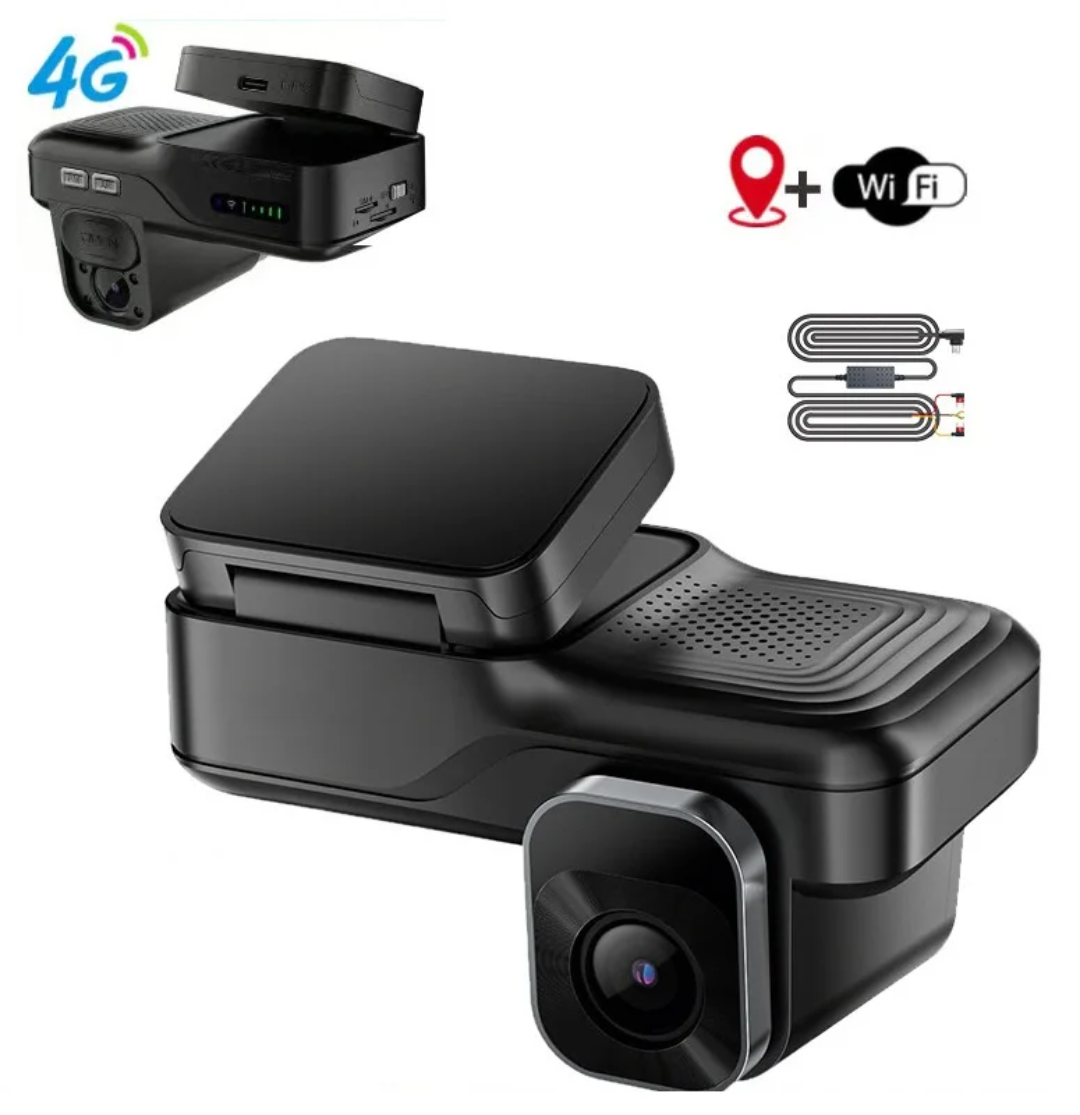 MotionVue 4G Dual Dashcam – Dual 1080P Cameras with 24hr Parking Surveillance